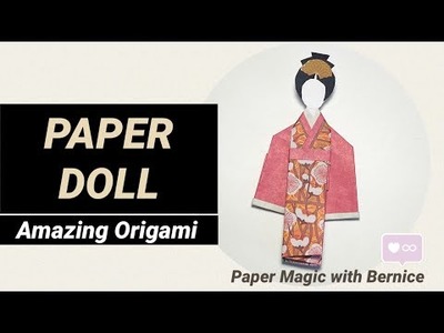 Amazing Origami Doll tutorial | How to do an Origami Doll | #DIY #handmade #origami