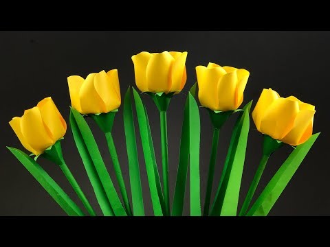 Amazing Paper Flower Making | Paper Flowers Easy | Paper Craft Flowers | DIY Flowers | Home Decor