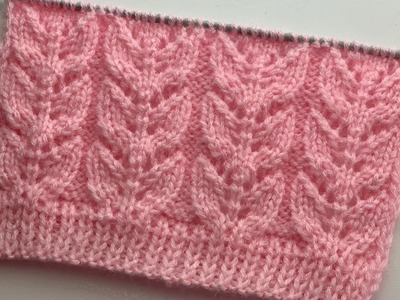 Beautiful Knitting Stitch Pattern For Cardigan.Sweater.Jacket Design