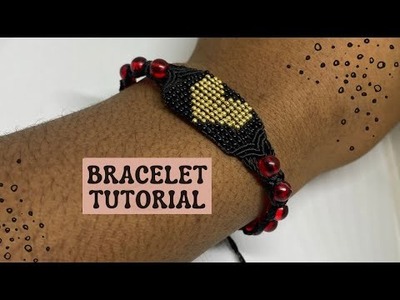 Bracelet Tutorial (macrame beaded bracelet)