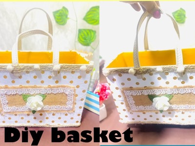 Diy basket from cardboard #diy #viralshorts #ytshorts #handmade #youtubeshort #cardboard #boxcraft