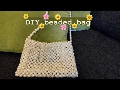DIY beaded pearl bag