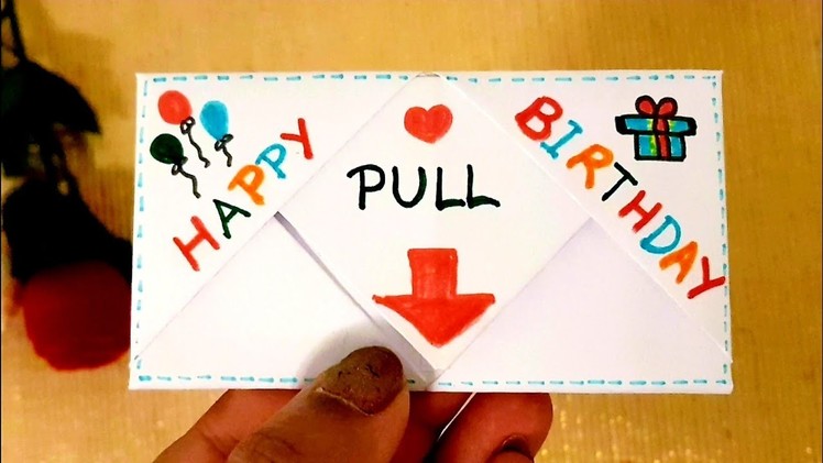 DIY birthday gift idea.Simple and easy cute birthday gift idea.Surprise message card for birthday