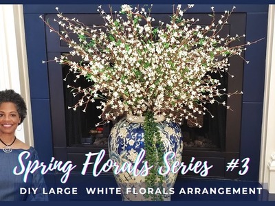DIY Expensive White Flower Arrangement. Spring Florals Series #3