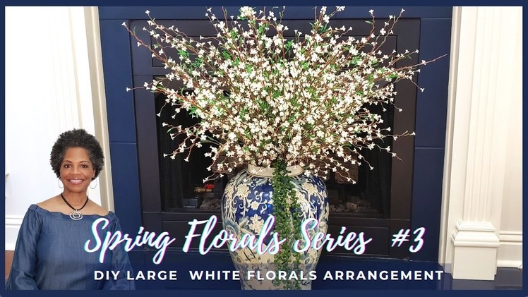 DIY Expensive White Flower Arrangement. Spring Florals Series #3