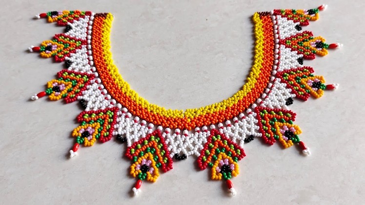 DIY !!! Handmade jewelry | How To Make Beaded Gadi Malaji | Gadiji Malaji | Thakorji Shingar