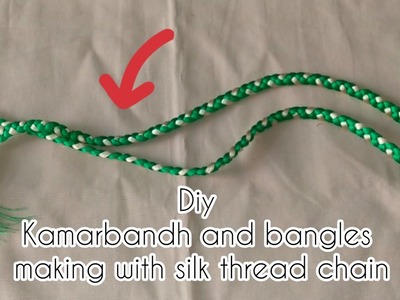 DIY Kamarbandh and bangles making with silk thread chain @Nishi's art