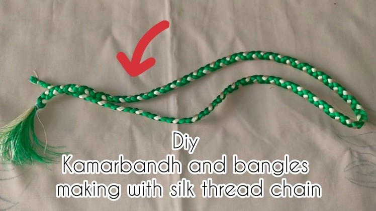 DIY Kamarbandh and bangles making with silk thread chain @Nishi's art