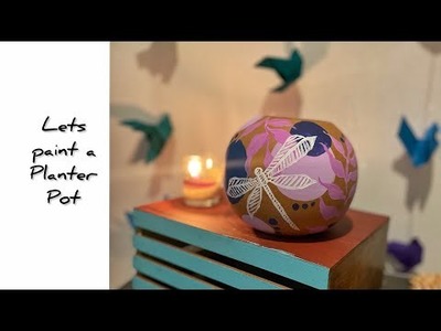 DIY Pot Painting | Handmade Home Decor Ideas