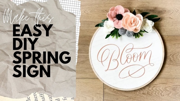 Easy DIY Spring Sign