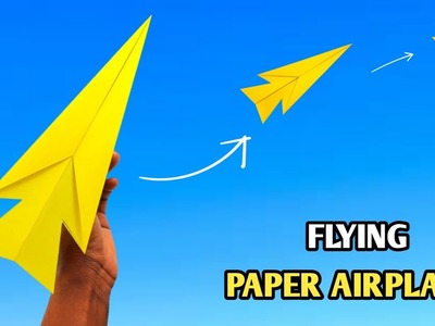 Flying Paper Plane Origami | How To Make Paper Airplane That Flies Far