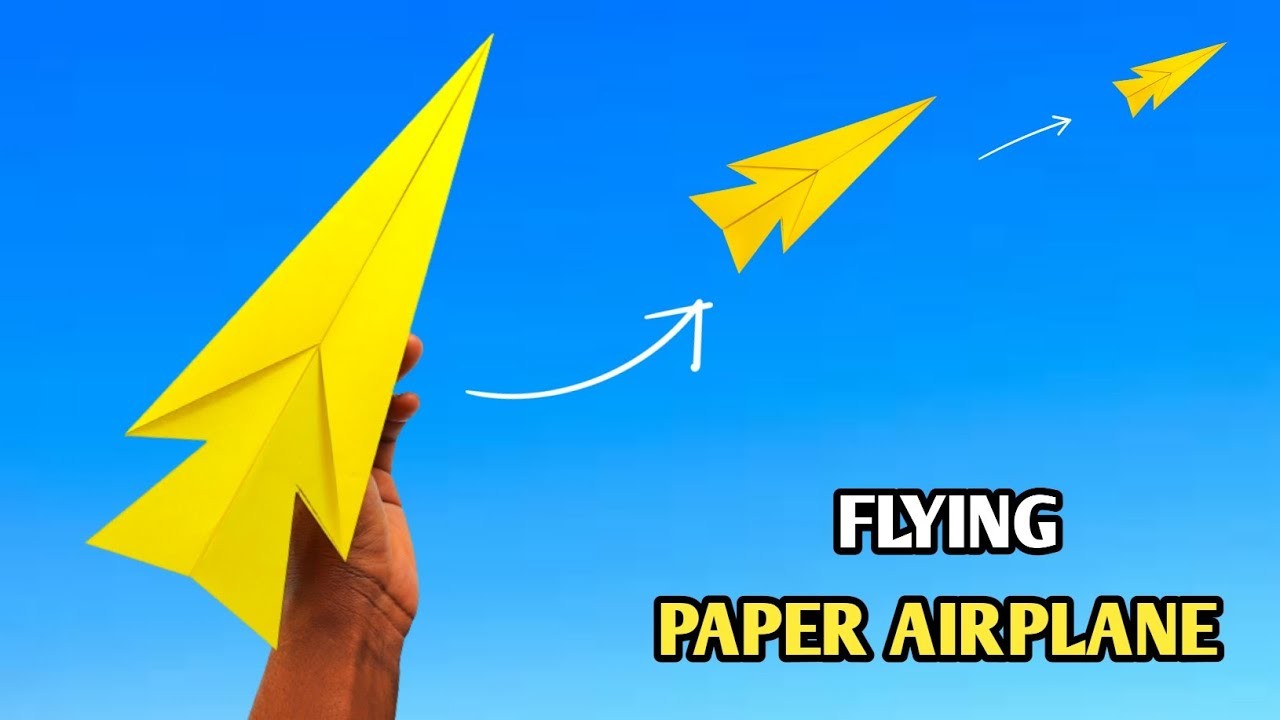 flying-paper-plane-origami-how-to-make-paper-airplane-that-flies-far