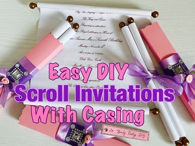 How to make a Scroll Invitations with Casing | SCROLL INVITATIONS
