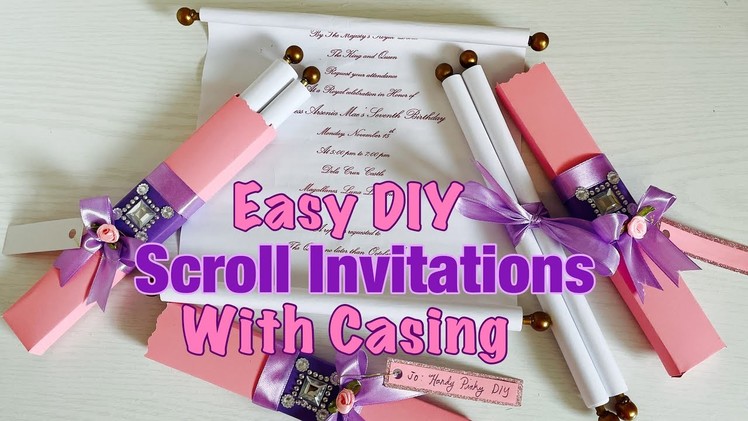 How to make a Scroll Invitations with Casing | SCROLL INVITATIONS