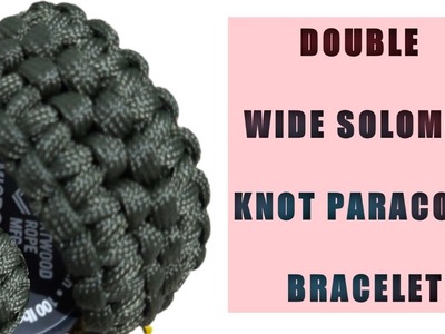 How To Make Double Wide Solomon Knot Bracelet | Tagalog Tutorial