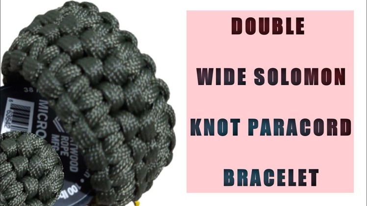 How To Make Double Wide Solomon Knot Bracelet | Tagalog Tutorial