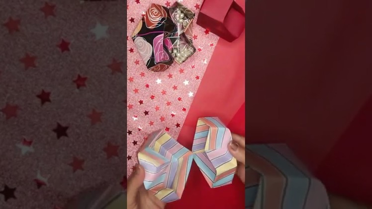 How to make heart box. origami heart box. DIY craft idea