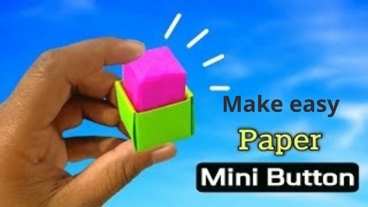 How to make paper button for kids? ll easy paper button ll paper crafts ll