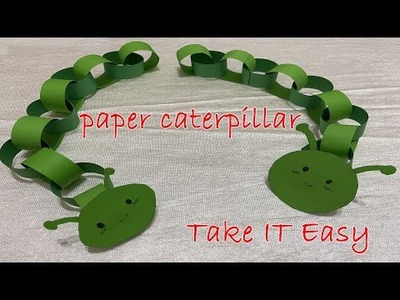 How to make paper.origami caterpillar for kids | Paper Craft | DIY Craft Ideas | #Takeiteasy