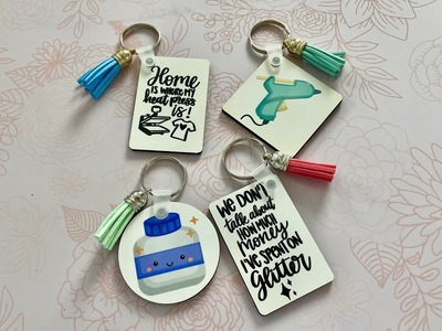 How to Sublimate Keychain Blanks using Cricut Easy Press | Sublimation for Beginners