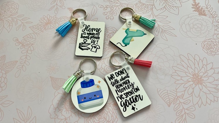 How to Sublimate Keychain Blanks using Cricut Easy Press | Sublimation for Beginners