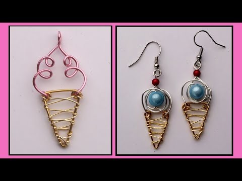 Ice Cream Cone Earrings & Pendants Jewelry Making Tutorial