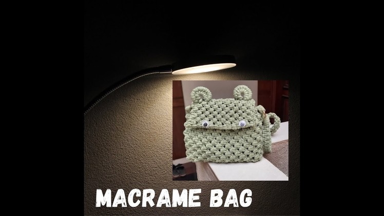 Macrame Bag. Sling Bag DIY