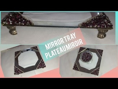 Mirror try????Plateau miroir????Home decorating????Hand craft making at home.