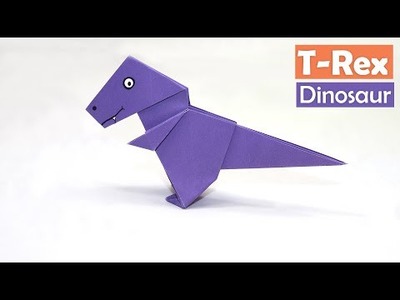 Origami T-Rex Dinosaur Tutorial - How to Make a Paper Dinosaur Easy