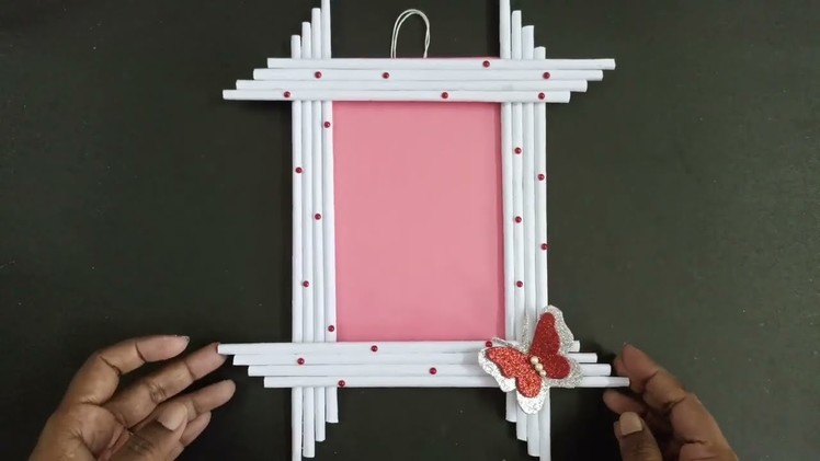 Photo frame Making DIY. How TO Make Easy Photo frame At home. Easy White Paper Picture Frame