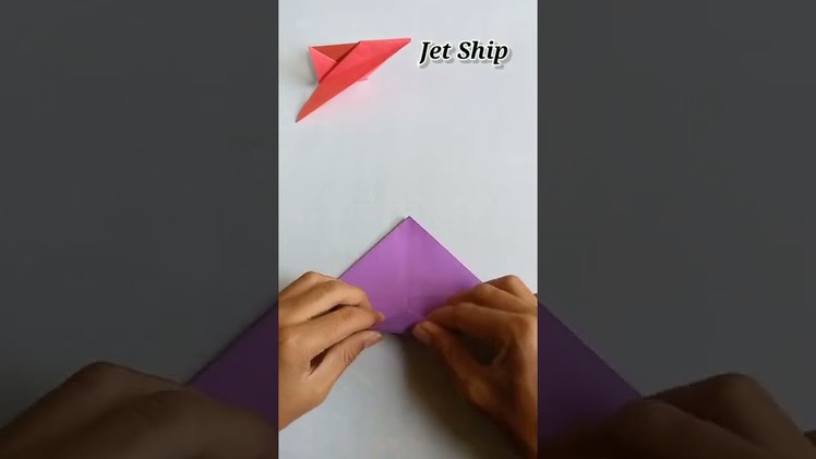 Revan's Craft"How to make a Jet ship out of origami paper #shorts #origamitutorial