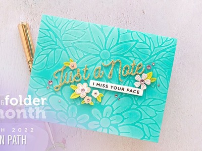 Spellbinders March 2022 Embossing Folder of the Month – Garden Path