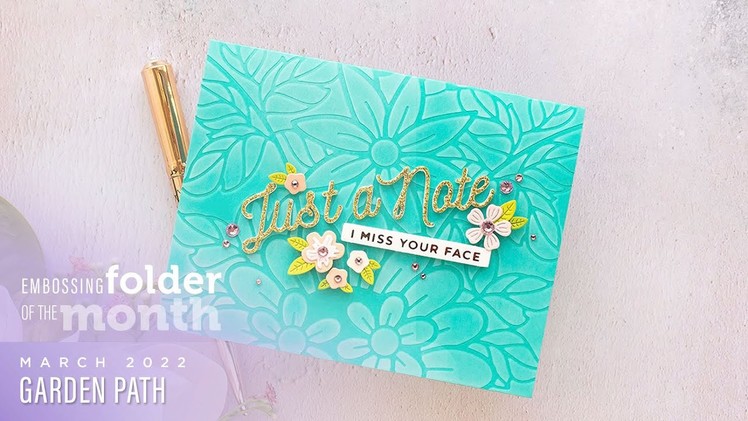 Spellbinders March 2022 Embossing Folder of the Month – Garden Path