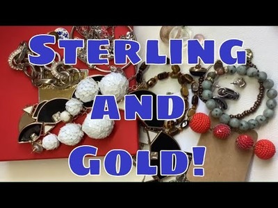 ThredUP 15 piece Mixed Jewelry Rescue UNBOXING! + Sterling Silver men's rings for sale