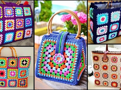 Top Demanding Hand Knitted Crochet College.University.Party& Office Wear Handbag.Shoulder bag design