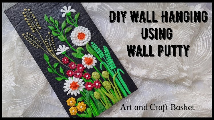 Wall Putty Craft | Wall Putty Home decoration Idea | Wall Putty Wall Hanging | DIY Wall Hanging