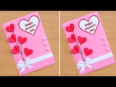 Women's day Card making handmade.Easy and Beautiful Card for Women's day.Handmade Card