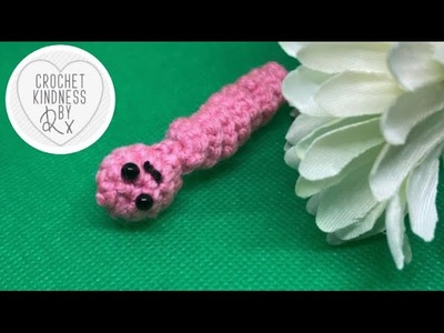 Worry worm | with a ball head | free crochet pattern