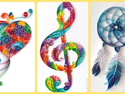 20 Creative And Best Quilling Paper Craft For Kids||Quillied Art For Biggners ||New Quilling Paper.