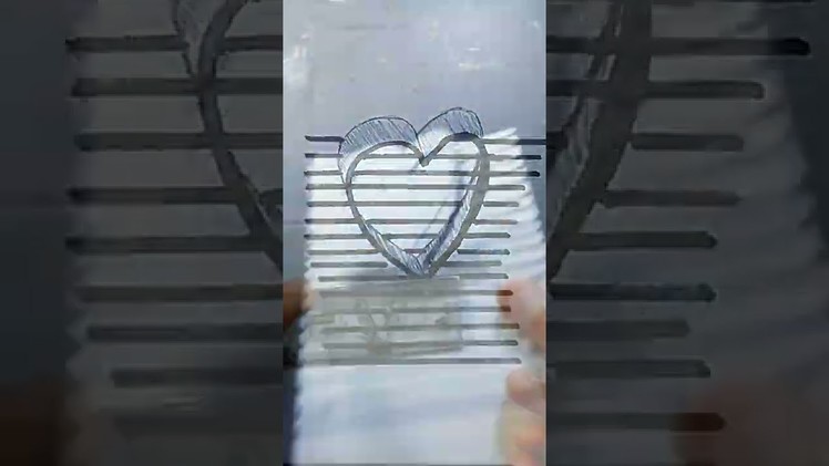 3d heart drawing ❤ ???????? #shorts #youtubeshorts #shortsvideo #short