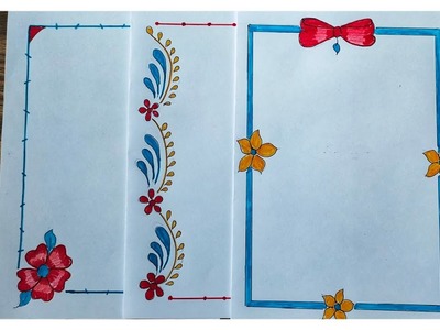 Border Designs.Border Design For Project.Project Work Designs.Assignment Front Page Design Handmade