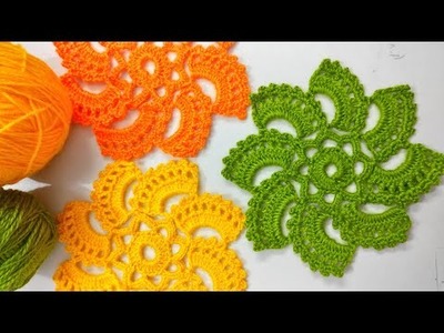 Crochet Beautiful Place Mat, Coasters, Pot Holders,Mini Doily,Very Easy,Beginner's Friendly !!!