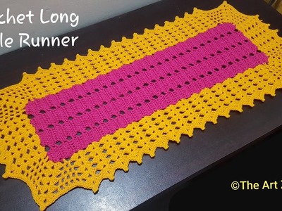 Crochet Beautiful Table Runner in Long Shape | Crochet Tutorial for Beginners