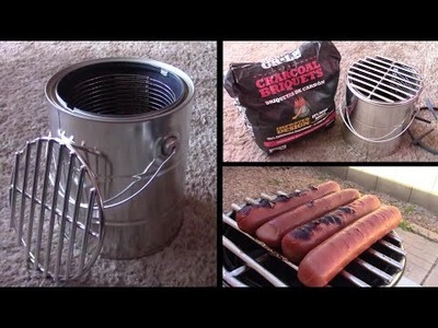 DIY BBQ Grill! Homemade Grill! Works Awesome! Stainless Steel Grill! only 4 items needed! Easy DIY!
