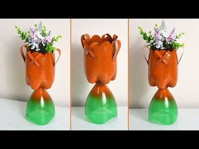 DIY Flower Pot from Recycled Plastic Bottle | Plastic Bottle Craft Ideas