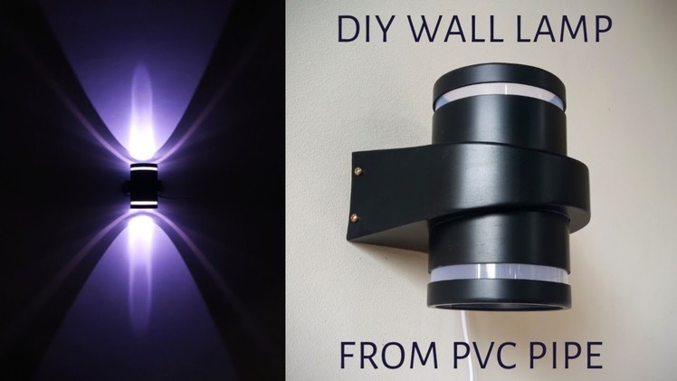 DIY How to Make Wall Decoration Lights | Simple Ideas from PVC Pipe
