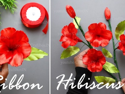DIY Satin Ribbon flowers | How to make ribbon crafts | Ribbon flower decoration ideas | hacks