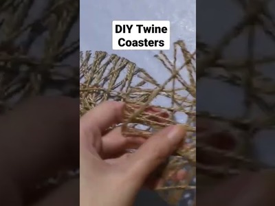 DIY Twine Coasters - instructions on my channel