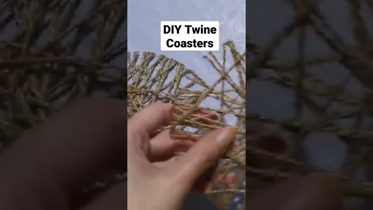 DIY Twine Coasters - instructions on my channel
