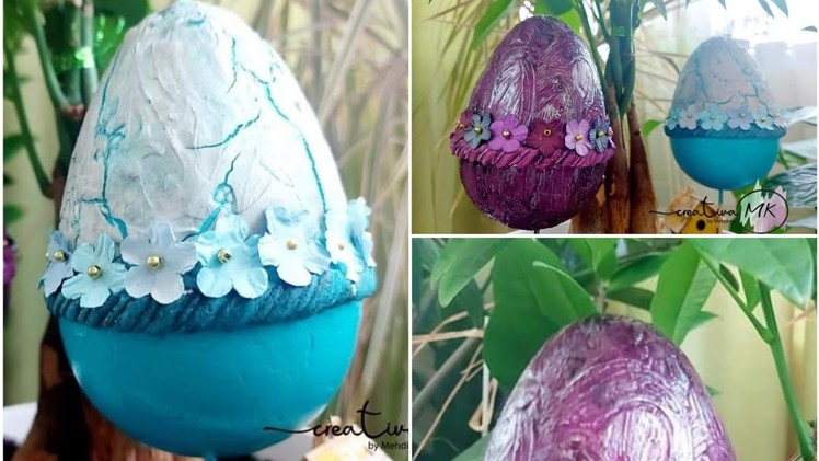 Easter Egg Ideas #Mixedmedia #Ideje za Uskršnja jaja #decoupage